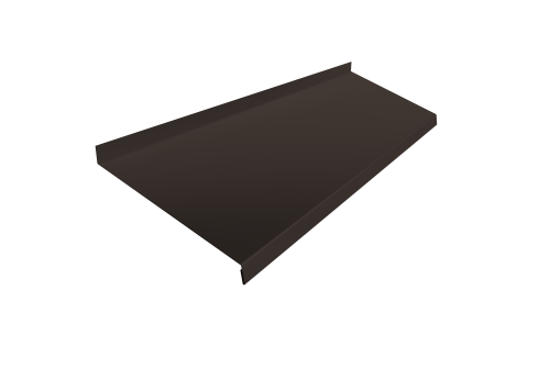 Отлив простой 200 0,45 PE с пленкой RR 32 темно-коричневый (2м)