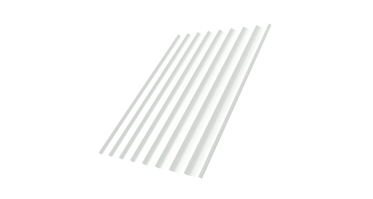 Профнастил С20R 0,5 Satin RAL 9003 сигнальный белый