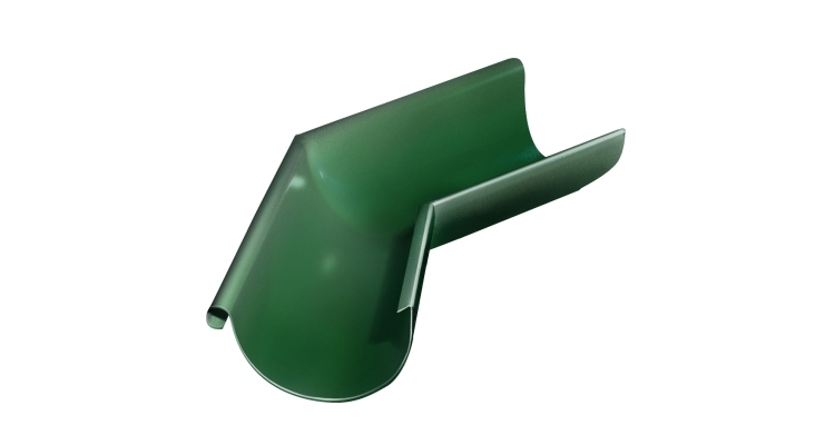Угол желоба внешний Grand Line PU 135 гр 125 мм RAL 6005 зеленый мох