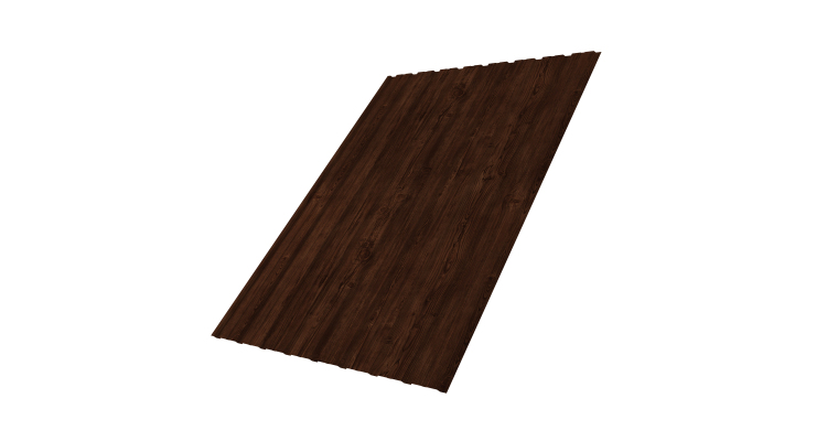 Профнастил С10В 0.45 Print Elite с пленкой Cherry Wood TwinColor