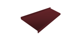 Отлив простой 250 0,5 Satin с пленкой RAL 3005 красное вино (2м)