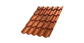 Металлочерепица МП Трамонтана S AGNETA -20-Copper 0.5 мм