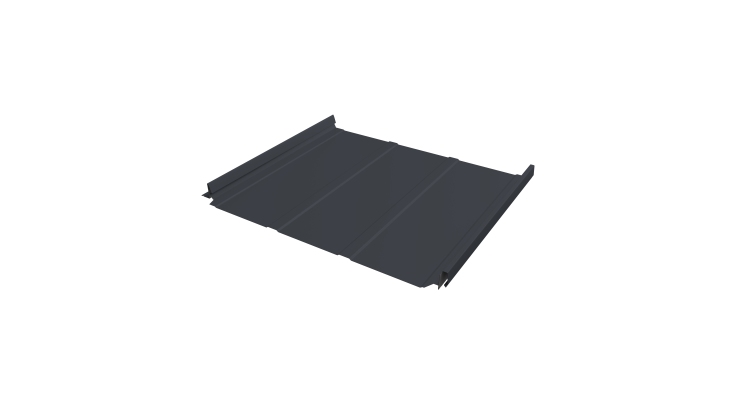 Кликфальц Pro Line Grand Line 0,5 PurPro с пленкой на замках RAL 7024 мокрый асфальт