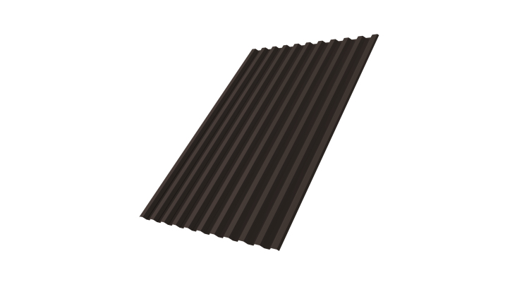 Профнастил С21R Grand Line 0,5 PurPro RR 32 темно-коричневый