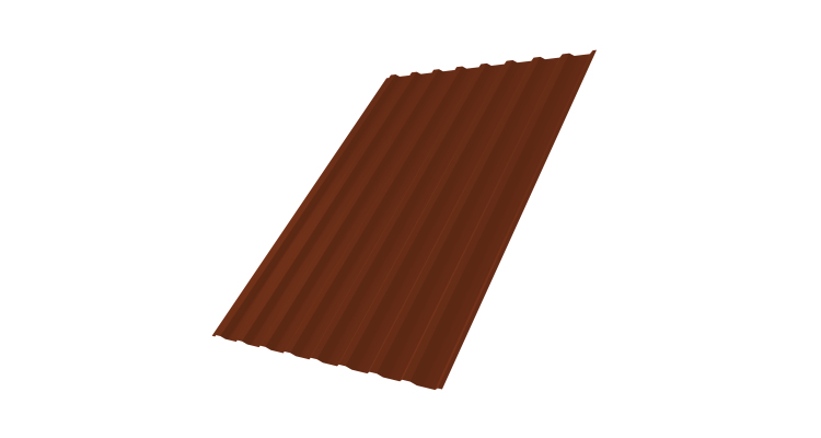 Профнастил С20В 0,45 PE RAL 3009 оксидно-красный