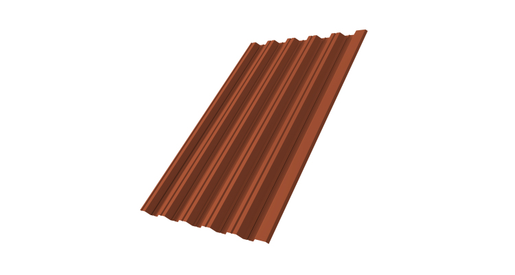 Профнастил НС35R 0,45 Drap TR RAL 8004 терракота