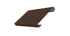 Ламель лицевая 150 забора жалюзи Texas 0.5 Satin с пленкой RAL 8017 шоколад