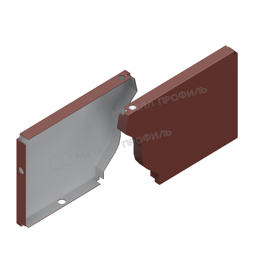 Заглушка желоба правая Металл Профиль БЮДЖЕТ 120х86 RR32
