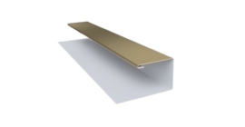 Планка П-образная Экобрус Grand Line 0,45 PE с пленкой RAL 1014 слоновая кость (3м)