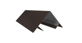 Планка угла внешнего составная верхняя 0,45 PE с пленкой RR 32 темно-коричневый (2м)