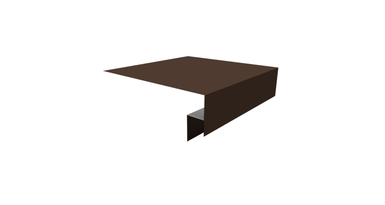 Планка околооконная сложная Экобрус Grand Line 200х50х25 0,5 Drap RAL 8017 шоколад (2м)