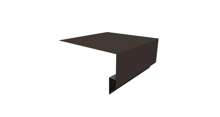 Планка околооконная сложная Экобрус Grand Line 250х75х25 0,5 Drap TX RR 32 темно-коричневый (2м)