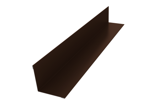 Угол внутренний 30х30 0,45 PE с пленкой RAL 8017 шоколад (3м)