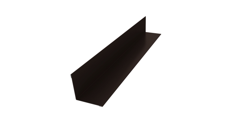 Угол внутренний 30х30 0,45 PE с пленкой RR 32 темно-коричневый (2м)