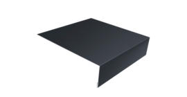 Планка лобовая/околооконная простая 190х50 0,5 Drap TX RAL 7024 мокрый асфальт (2м)