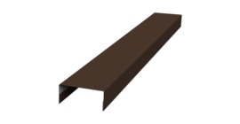 Крышка 30х15 жалюзи Texas 0,5 Rooftop Бархат RAL 8017 шоколад (3м)