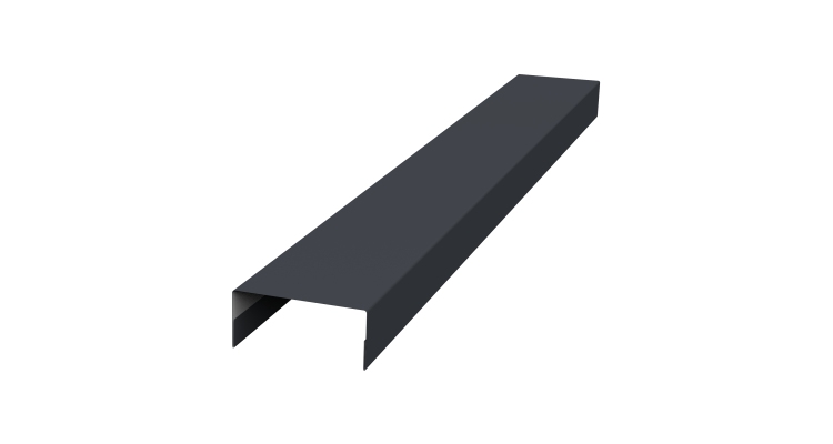 Крышка 30х20 жалюзи Texas 0,45 PE RAL 7024 мокрый асфальт (3м)