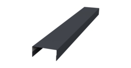 Крышка 30х20 жалюзи Texas 0,45 Drap TR RAL 7024 мокрый асфальт (3м)