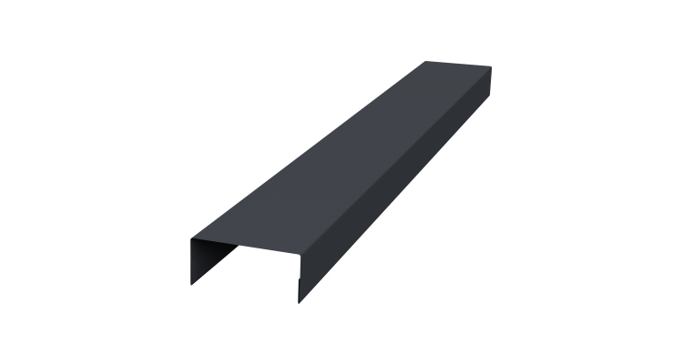 Крышка 30х20 жалюзи Texas 0,5 Drap RAL 7024 мокрый асфальт (2м)