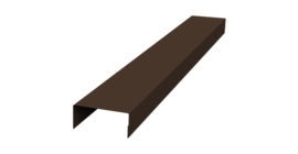 Крышка 45х20 жалюзи Texas 0,45 PE RAL 8017 шоколад (2м)