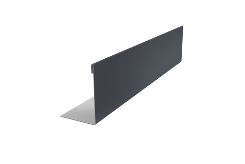 Нащельник 150 Texas 25х35 0,7 PE RAL 7024 мокрый асфальт (L1,5)