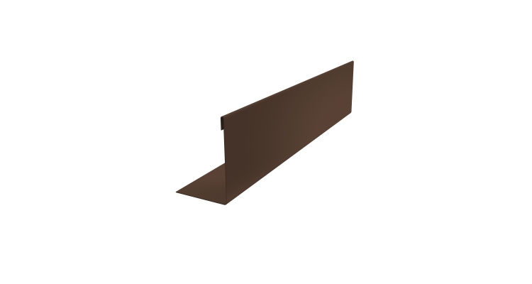 Нащельник 125 Texas 25х35 0,45 PE-Double RAL 8017 шоколад (L1,8)