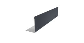 Нащельник 125 Texas 25х35 0,5 Drap TX RAL 7024 мокрый асфальт (L1,5)