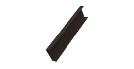 Декоративная накладка на столб универсальная 80х80 для забора жалюзи 0,5 Atlas X RR 32 темно-коричневый (2м)