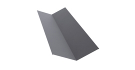 Планка ендовы верхней 145х145 0,45 Drap TX RAL 7004 сигнальный серый (3м)