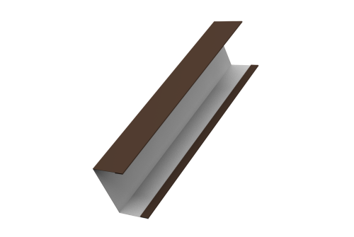 Крышка жалюзи Milan, Tokyo для калиток, ворот 0,5 Drap RAL 8017 шоколад (2,5м)