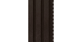 Сайдинг Рейка фасадная орех темный Тимбер-Блок 3000*275 мм ЮП
