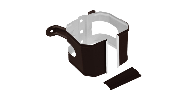 Кронштейн трубы на дерево прямоугольный Vortex Matt RAL 8017