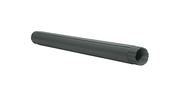Труба круглая соединительная GL PE Matt 90 мм 1 м RAL 7024 мокрый асфальт