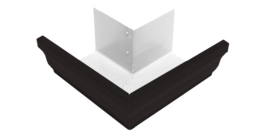 Угол желоба внешний Vortex Matt 90гр 127мм RAL 9005